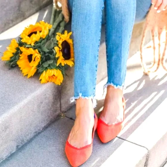 Rothy’s The Point Persimmon Retired Color Sz 6.5 - Picture 1 of 8